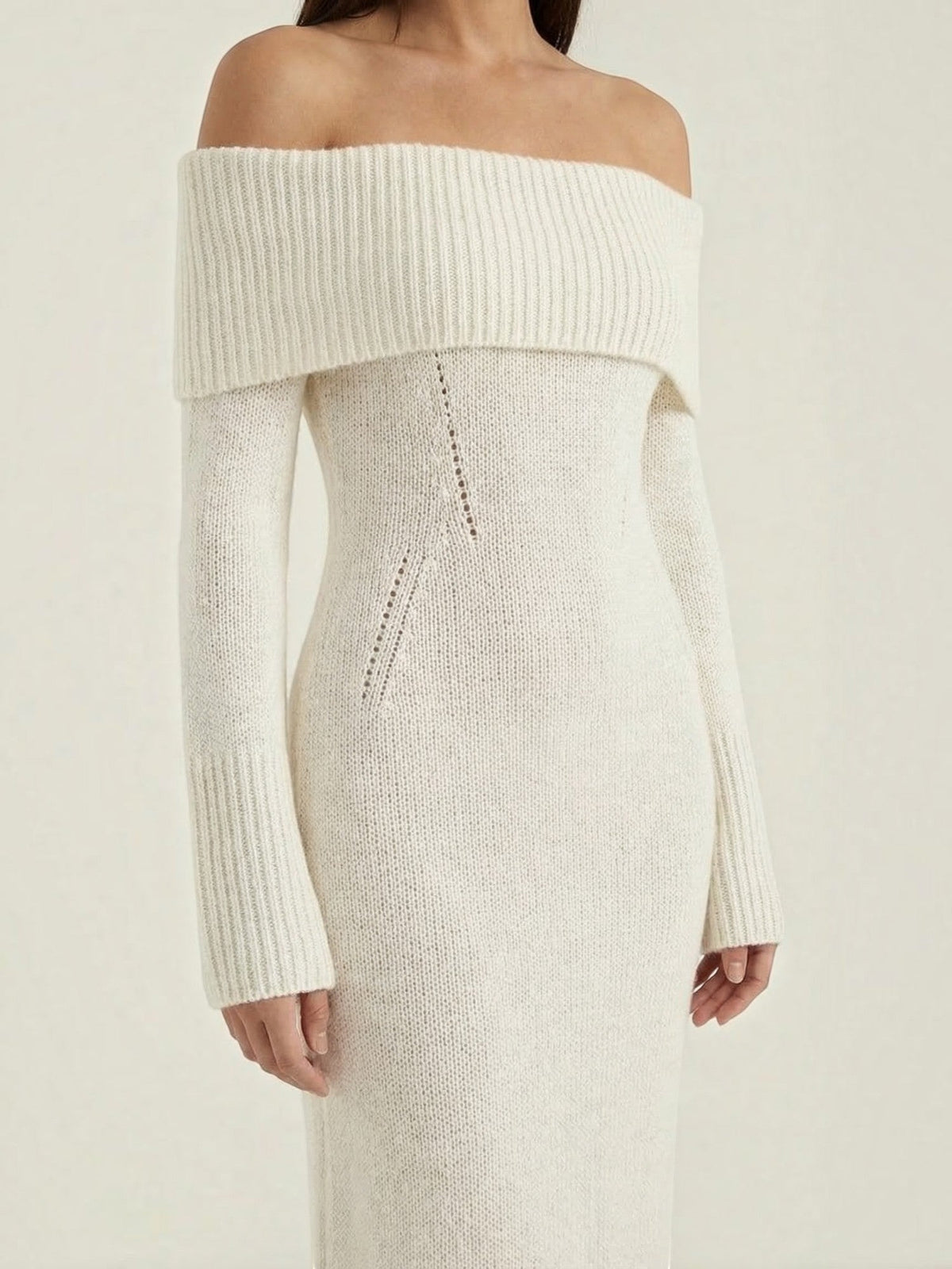 Vestido Largo Hombros Descubiertos Mujer