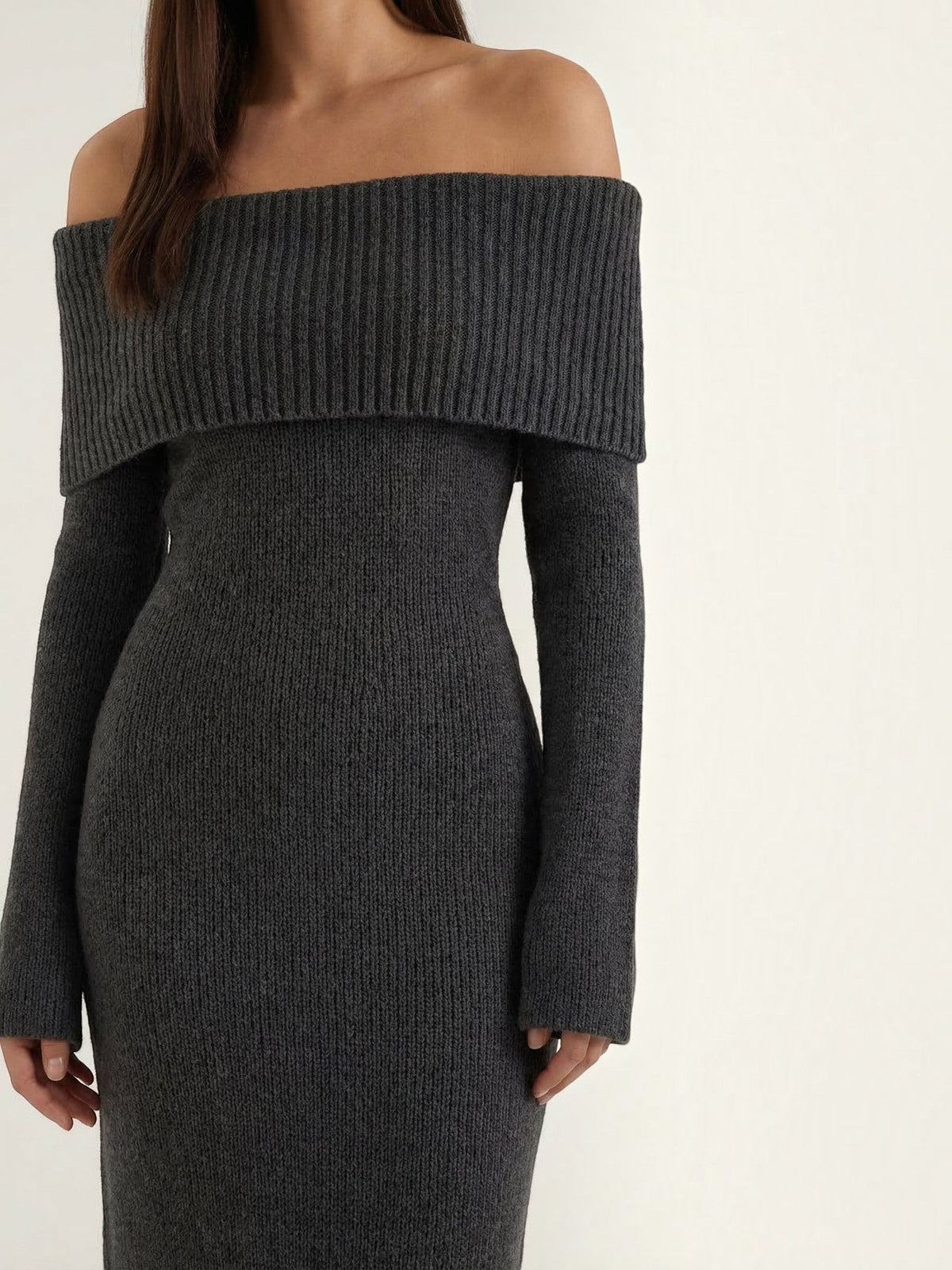 Vestido Largo Hombros Descubiertos Mujer