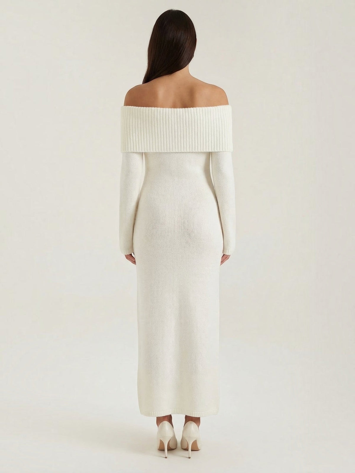 Vestido Largo Hombros Descubiertos Mujer
